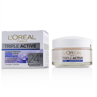 کرم آبرسان شب لورال تریپل اکتیو LOreal Triple Active حجم 50 میلی لیتر