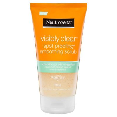 اسکراب صاف کننده و ضد لک نوتروژنا Neutrogena Visibly Clear حجم 150 میلی لیتر