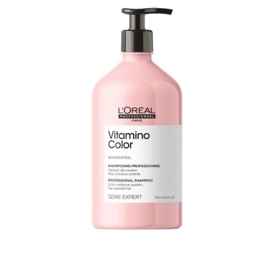 شامپو مخصوص موهای رنگ و لایت شده لورال پروفشنال مدل ویتامینو کالر حجم ۱۵۰۰ میل Loreal professionnel Vitamino color shampoo خرید محصولات لورال پروفشنال از یکتاآرا