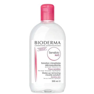 محلول پاک کننده آرایش بایودرما مدل Sensibio H2O حجم 500 میلی لیتر