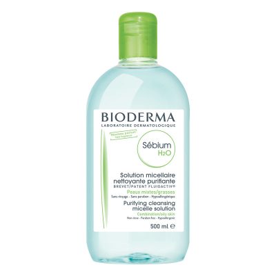 میسلار واتر پاک کننده آرایش پوست چرب و مختلط بایودرما Sebium H2O حجم 500 میل