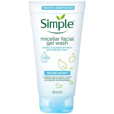 ژل شوینده صورت میسلار سیمپل Simple Water Boost Micellar حجم 150 میلی لیتر