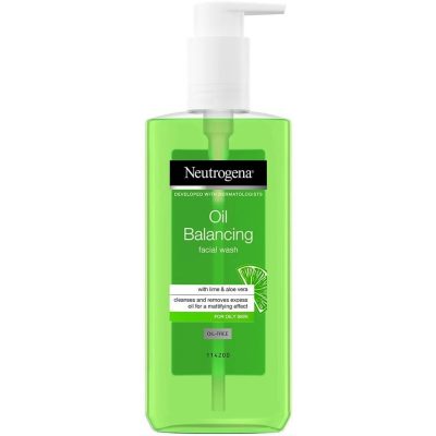 ژل پاک کننده پوست چرب لیمو و آلوئه ورای نوتروژنا Neutrogena Oil Balancing حجم 200 میل