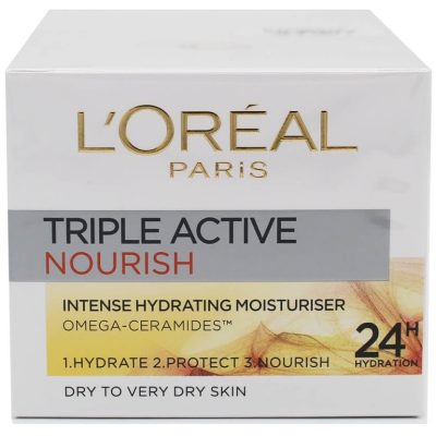 کرم مغذی پوست لورال تریپل اکتیو LOreal Triple Active Nourish حجم 50 میلی لیتر