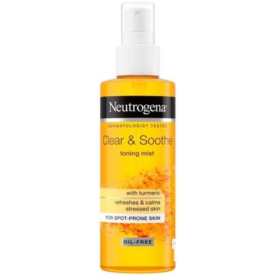 اسپری تونر آرامش بخش زردچوبه نوتروژنا Neutrogena Clear Soothe حجم 125 میلی لیتر