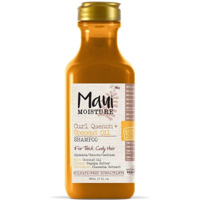 شامپو آبرسان و ضدوز موهای ضخیم و فر روغن نارگیل مائوئی مویسچر Maui Coconut Oil حجم 385 میلی لیتر