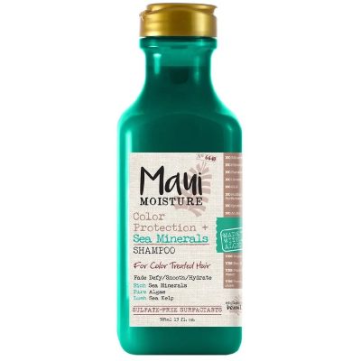 شامپو مراقبت از موی رنگ شده مائوئی مویسچر حاوی عصاره های دریایی Maui Moisture Sea Minerals