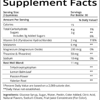مکمل مولتی ویتامین بهبود خواب شوگربیر Sugarbear Sleep Vitamins تعداد 60 عددی
