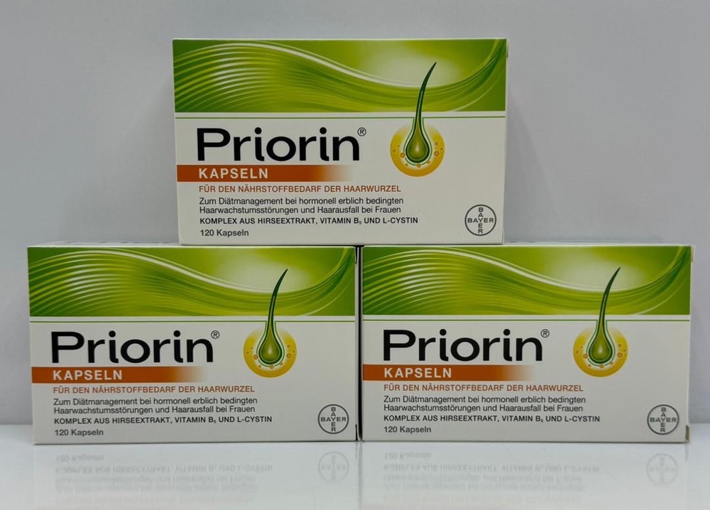 کپسول پریورین اصل 120 عدد مکمل تقویت مو و کاهش ریزش Priorin