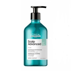 شامپو مخصوص کف سر چرب لورال پروفشنال مدل اسکالپ ادونس آنتی گرس اویلیس (L'Oreal Professionnel Scalp Advanced Anti-Oiliness Shampoo) حجم 500 میل