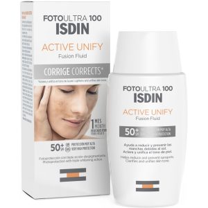فلویید ضدآفتاب و رفع لک ایزدین Isdin Active Unify SPF50 حجم 50 میلی لیتر