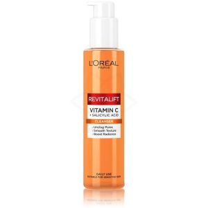 ژل شوینده و آبرسان صورت ویتامین سی لورال رویتالیفت LOreal Revitalift حجم 1۵۰ میلی لیتر